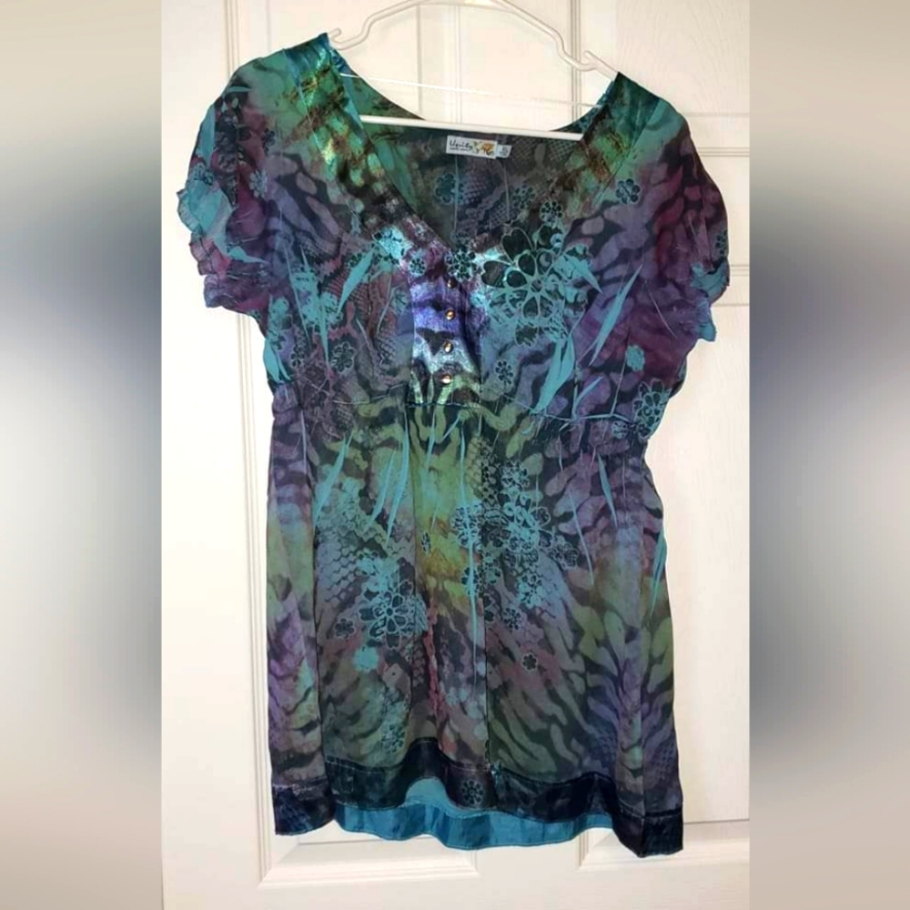 Silk women's blouse